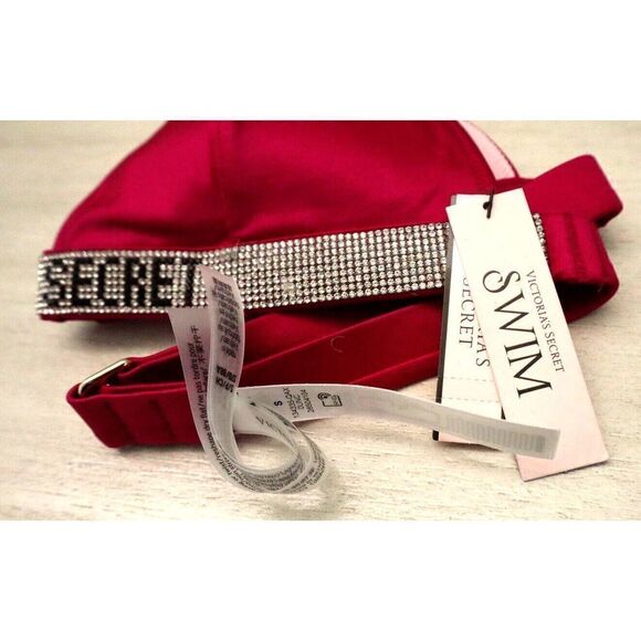 Victoria's Secret 11200594 Sz Small Wicked Rose Shine Band Triangle Bikini Top - Picture 4 of 6